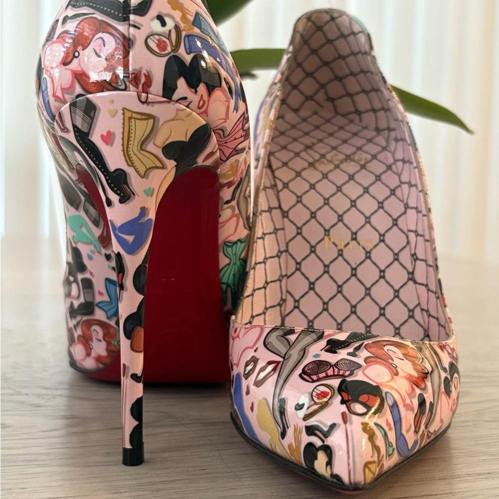 Christian Louboutin Multicolor Graphic Heels